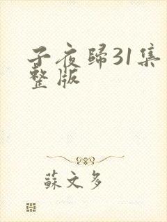 子夜归31集完整版