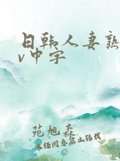 日韩人妻熟女av中字