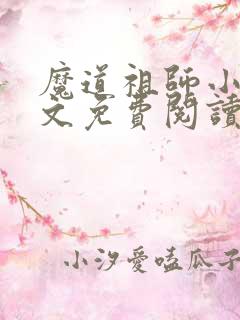 魔道祖师小说全文免费阅读无删减版