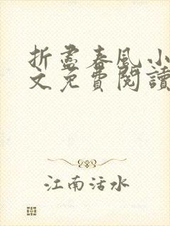 折尽春风小说全文免费阅读无弹窗