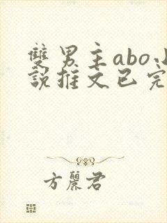 双男主abo小说推文已完结