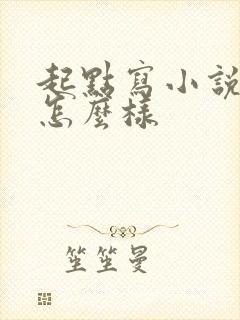 起点写小说收入怎么样