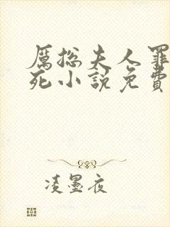 厉总夫人罪不至死小说免费观看