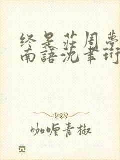 终是庄周梦了蝶南语沈聿珩结局