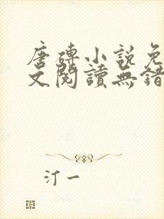 唐砖小说免费全文阅读无错版