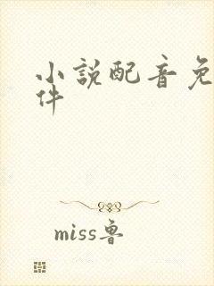 小说配音免费软件