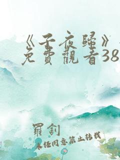 《子夜归》全集免费观看38集