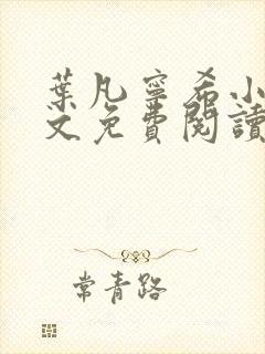 叶凡宁希小说全文免费阅读完整版