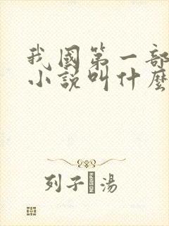 我国第一部长篇小说叫什么