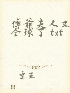 傅爷夫人又惊艳全球了 txt