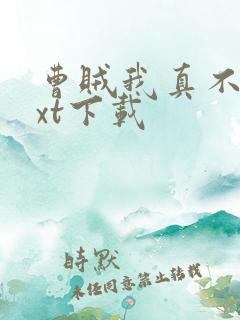 曹贼我真不是txt下载