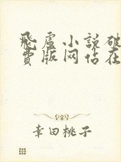 飞卢小说破解免费版网站在线阅读小说