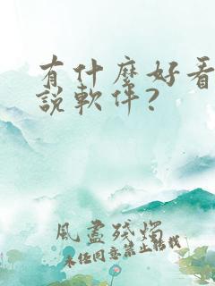 有什么好看的小说软件?