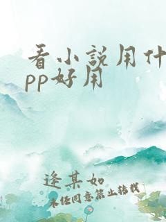 看小说用什么app好用