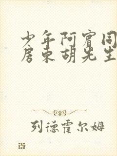 少年阿宾同人之房东胡先生txt