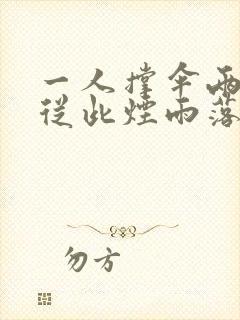 一人撑伞两人行从此烟雨落京城什么意思