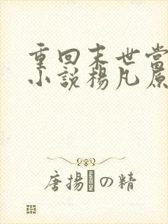 重回末世当大佬小说杨凡原著