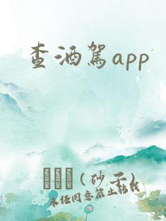 查酒驾app