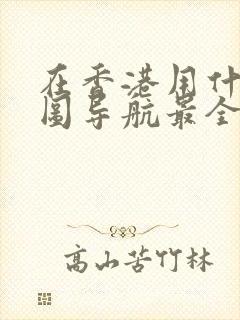 在香港用什么地图导航最全最精准