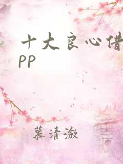 十大良心借款app