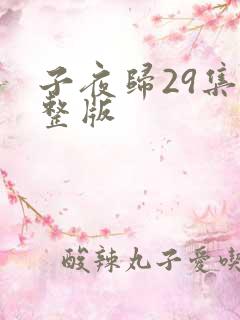 子夜归29集完整版
