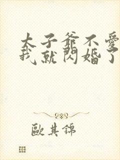 太子爷不爱我那我就闪婚了结局