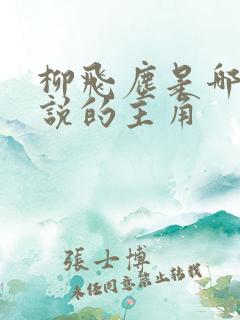 柳飞尘是哪部小说的主角