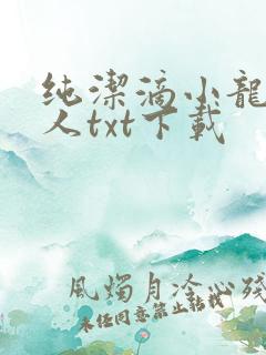 纯洁滴小龙捞尸人txt下载