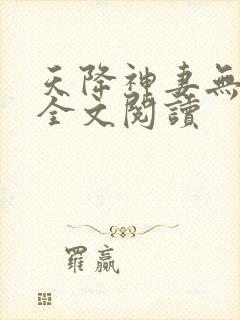 天降神妻无删减全文阅读