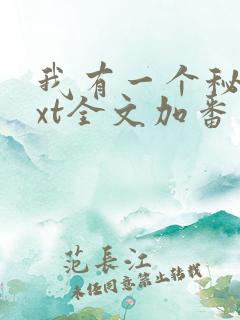 我有一个秘密txt全文加番外