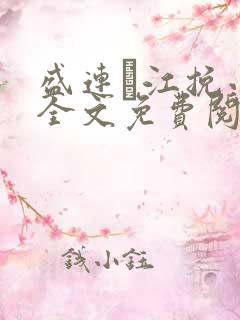 盛连玦江挽小说全文免费阅读