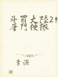 斗罗大陆2绝世唐门梗概