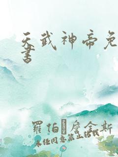 天武神帝免费听书