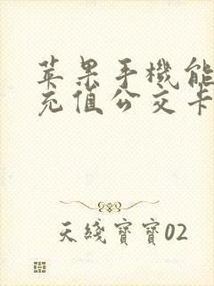 苹果手机能不能充值公交卡