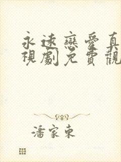 永远恋爱真美电视剧免费观看完整版