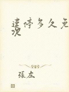 违停多久免罚一次