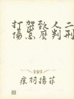 打架致人二级轻伤怎么判刑