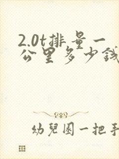 2.0t排量一公里多少钱