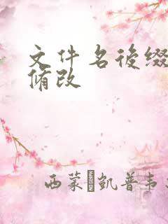 文件名后缀批量修改