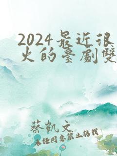 2024最近很火的台剧双男主