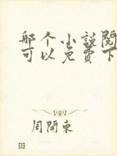 哪个小说阅读器可以免费下载小说