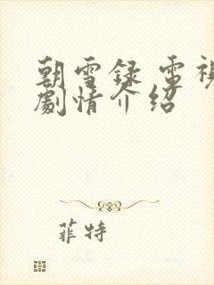 朝雪录 电视剧剧情介绍