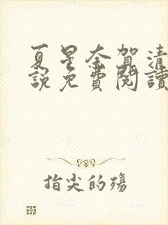 夏星奈贺清阳小说免费阅读最新章节