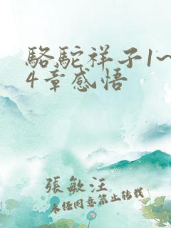 骆驼祥子1~24章感悟