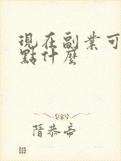 现在副业可以做点什么