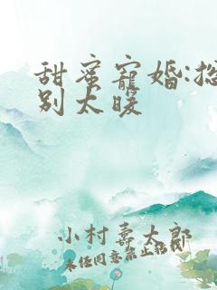 甜蜜宠婚:总裁别太暖