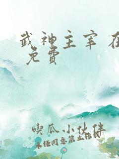 武神主宰 在线 免费