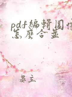pdf编辑图像怎么合并