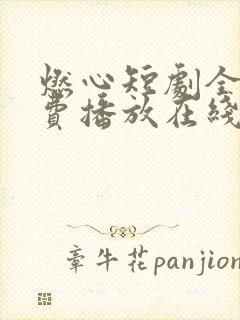 燃心短剧全集免费播放在线观看