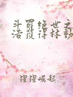 斗罗绝世之霍雨浩获得林动传承笔趣阁